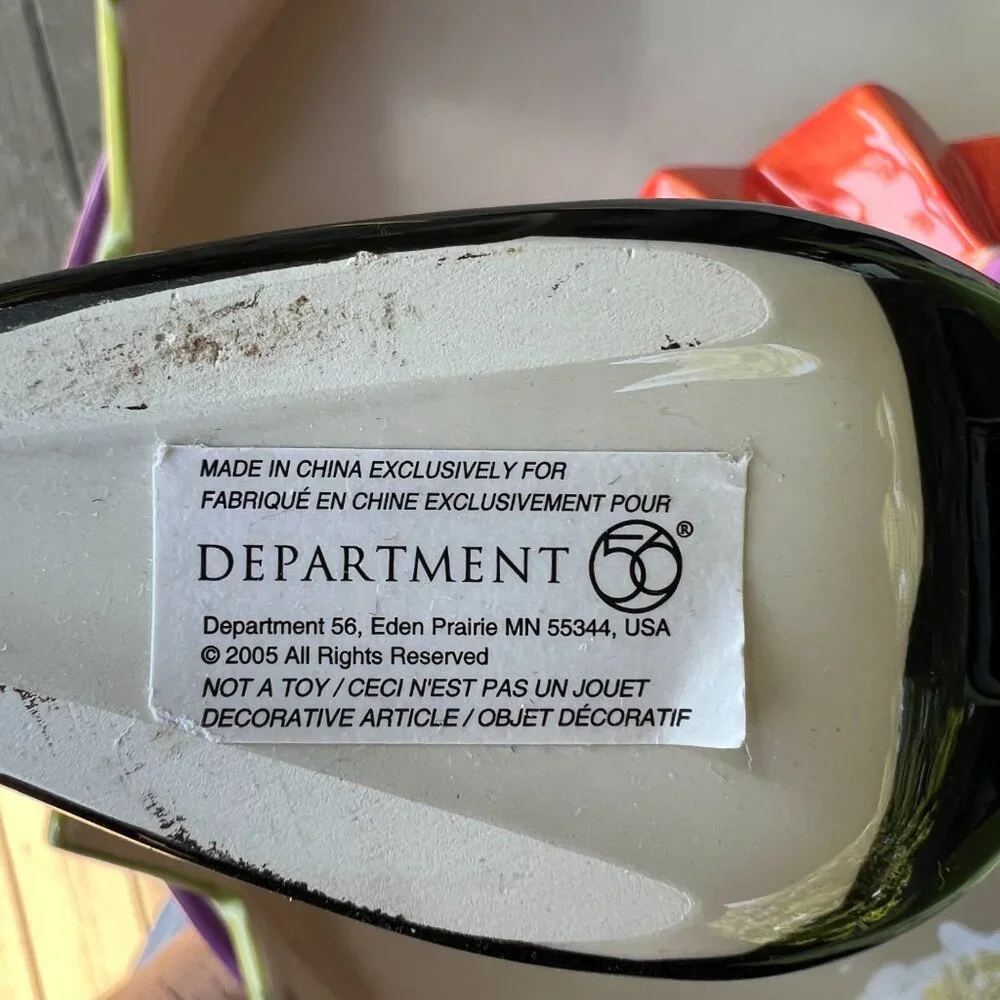 Dept 56 Patience Brewster witch feet Halloween spooky cake plate stand decor - Picture 5 of 15